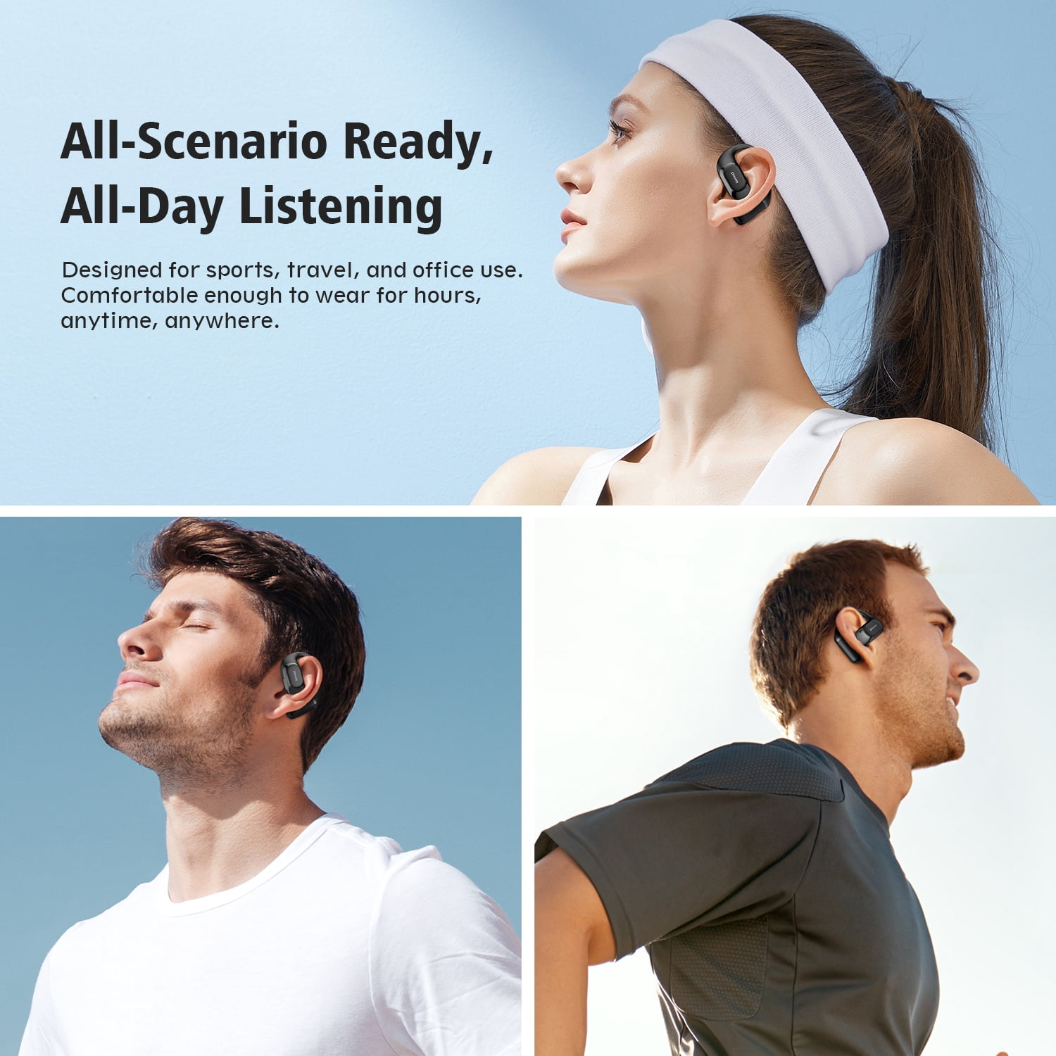 Wireless Earbud, Bluetooth 5.4, Smart Digital Display, 40-Hour Battery Life, IPX6 Water Resistance, Touch Controls, Ideal for Cycling, Running, and Working Out