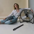 thumbnail image 4 of HAMPPLIES Floor Fan Extension Rod in Black Adjustable Heights for Home Use 1Pack, 4 of 7