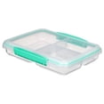 thumbnail image 2 of Sistema To Go Multi Split Food Storage Container, Clear with Coloured Clips, 820 ml, 2 of 5