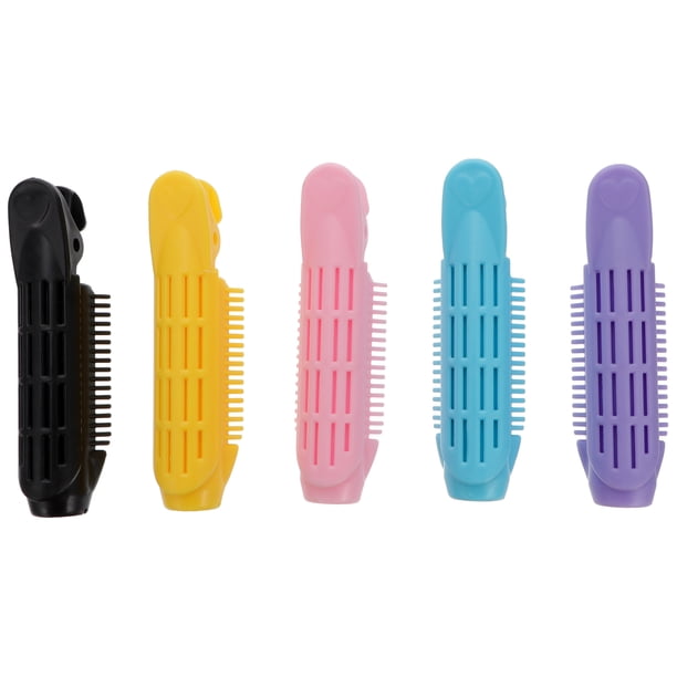 5 rulos de plástico para el pelo, rizadores de ondas grandes, pinzas para el pelo, accesorio para el pelo.