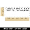 thumbnail image 2 of Certified to Be a True and Exact Copy of Original Self-Inking Rubber Stamp Ink Stamper for Business Office - Orange Ink - Large 2-2/4 Inch, 2 of 7