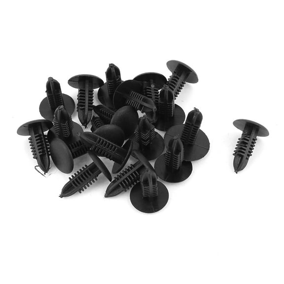 Unique Bargains Auto Car Bumper Fender Plastic Clips Expanding Rivets Clips Black 20 Pcs