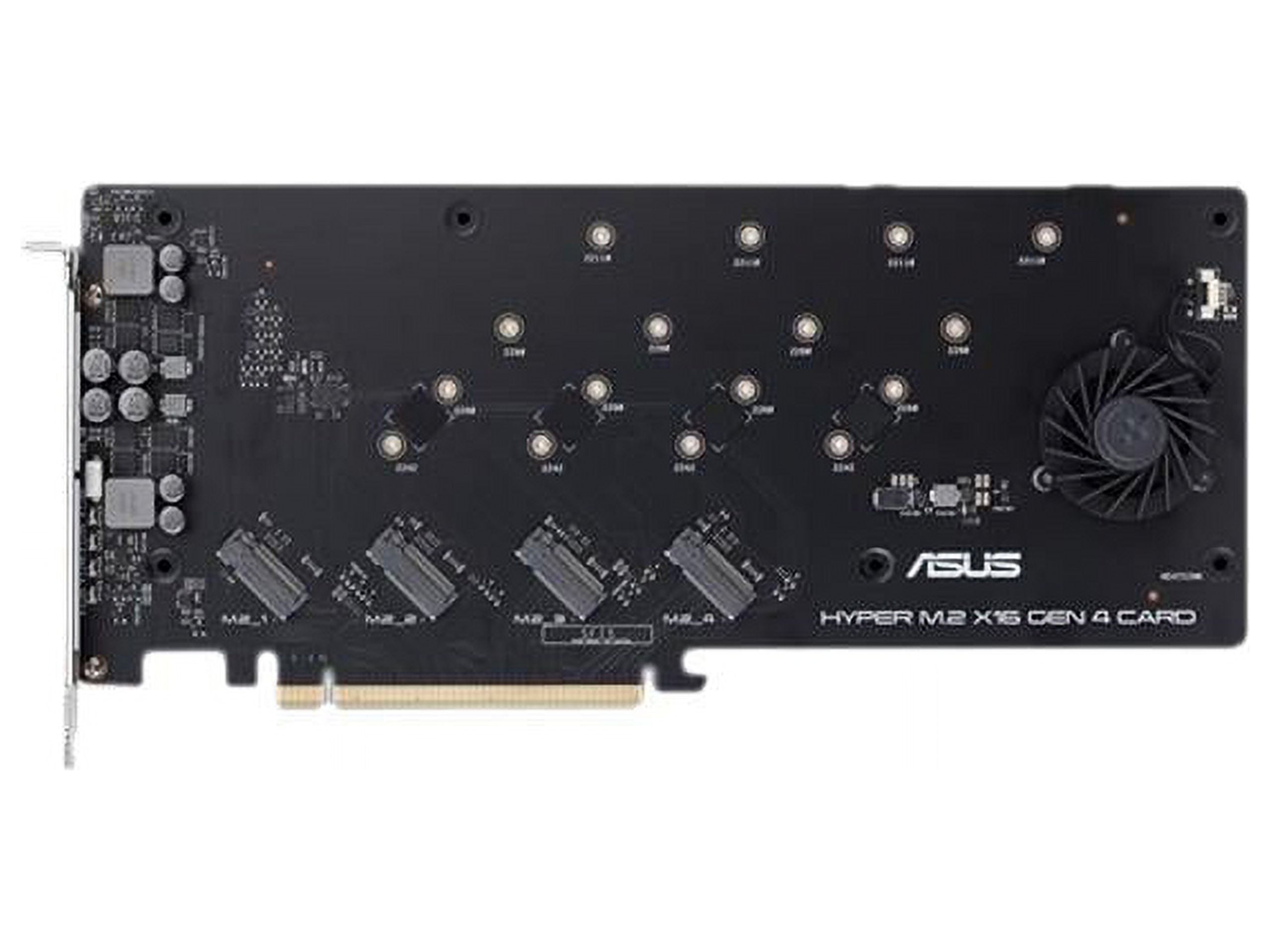 ASUS Hyper m.2 X16 PCIe 4.0 x4 Expansion Card, HYPER m.2 X16 Gen 4, 1 Pack