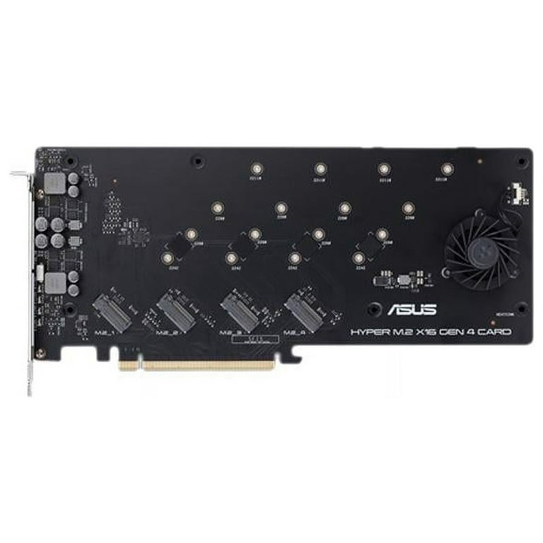ASUS Hyper M.2 X16 PCIe 4.0 X4 Expansion Card Supports 4