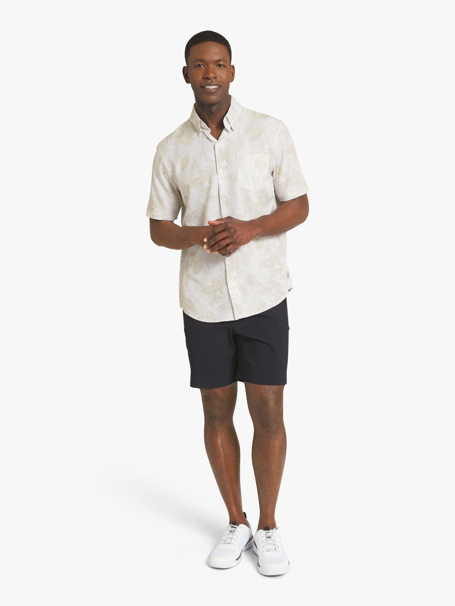 Chaps Men's & Big Men's Performance Woven Short Sleeve Shirt, Sizes S-3XL