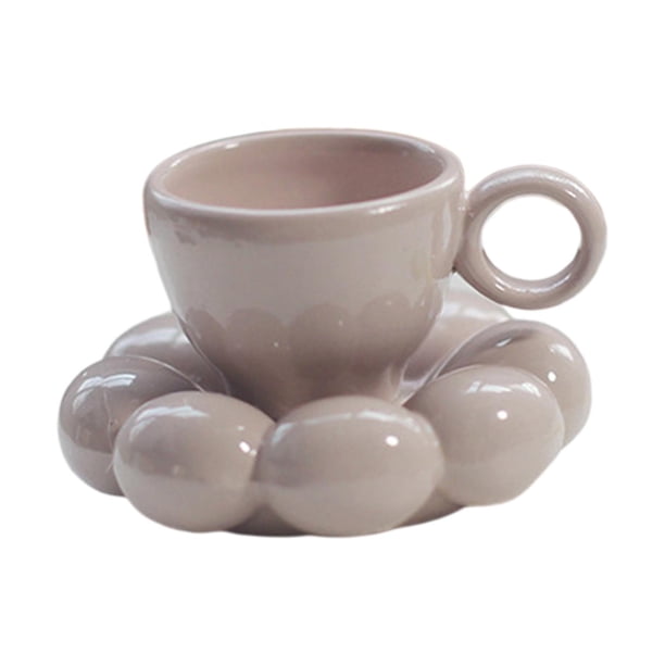 Taza de té para casa de muñecas, tazas de café, decoración para casa de muñecas, decoración multiusos para violetas