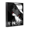 thumbnail image 3 of Stupell Industries Art Deco Red Lipstick Fashionista Black Framed Giclee Art, 11 x 14, by Ziwei Li, 3 of 8