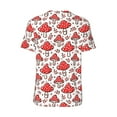 thumbnail image 3 of Balery Amanita Red Mushroom Baseball Jersey for Men Casual Button Down Shirts Short Sleeve Active Team Sports Uniform-XX-Large, 3 of 9