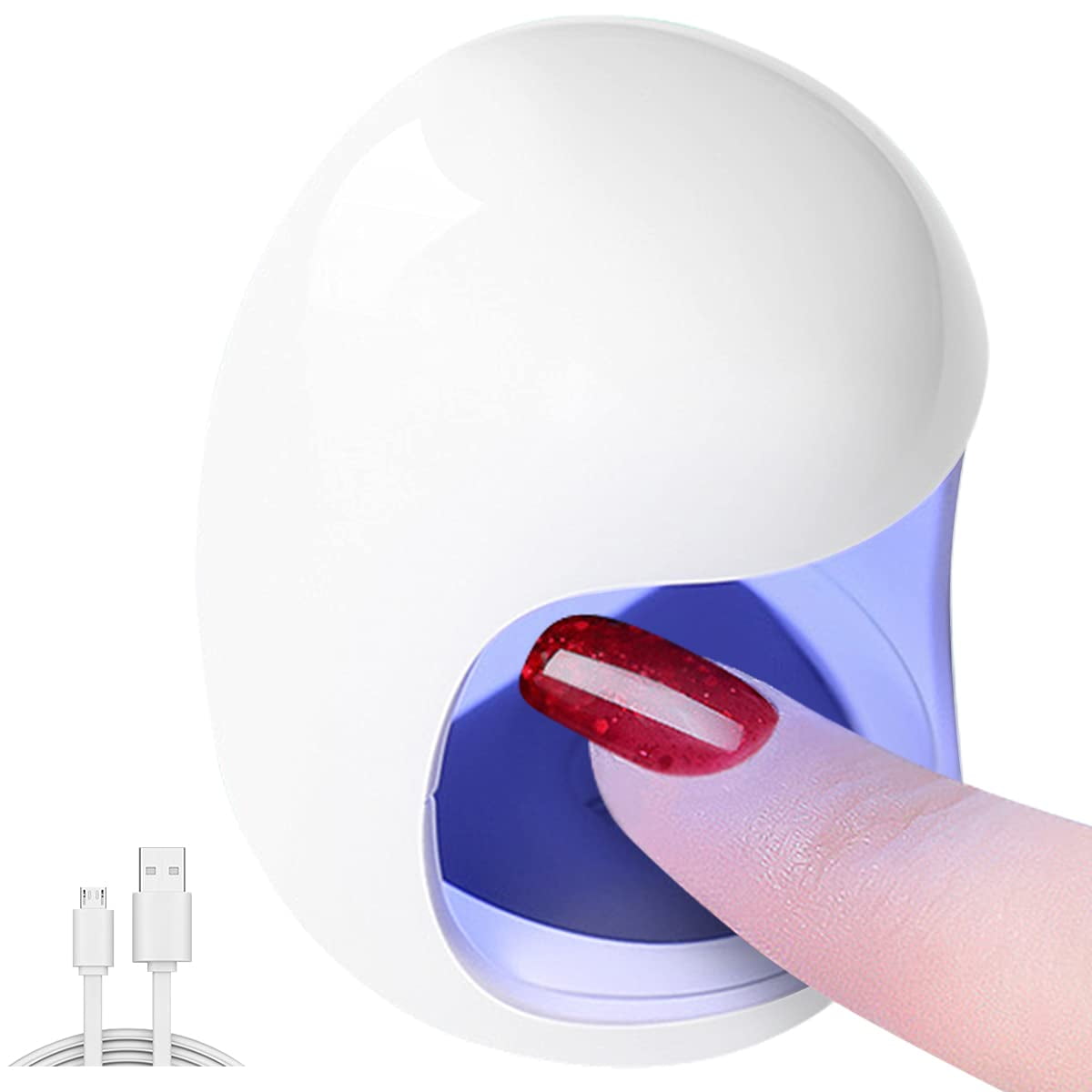 Nail Phototherapy Lamp, Cute Egg UV Gel Nail Lamp, USB Mini Nail UV