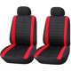 thumbnail image 1 of Fundas universales para asientos delanteros de coche, color negro y gris | Fundas universales para asientos de coche (conductor y pasajero) | Accesorios de interior (rojo), 1 of 5