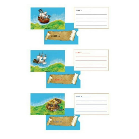 Pirate Party Treasure Hunt Game (each) 24 Cards - Party Supplies