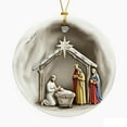 thumbnail image 2 of Taicans Nativity Scene Ornaments,Holy Family Resin Ornament,Religious Christmas Hanging Ornament The Birth of Jesus Christian Christmas Decorations for Tree Xmas,3.15in, 2 of 5