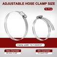 thumbnail image 2 of Uxcell Stainless Steel Worm Gear Hose Clamp for Automotive Plumbing 72-95mm, 2 of 7