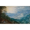 thumbnail image 2 of Joos de Momper the Younger 14x10 Black Ornate Wood Framed Double Matted Museum Art Print Titled: Rocky Landscape (1613 - 1616), 2 of 5