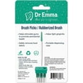 thumbnail image 3 of Brush Picks Rubberized Mint Brush Picks, 2 Packs, 100 Picks/Pack, 3 of 4
