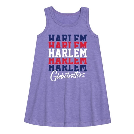 

Harlem Globetrotters - Red and Blue Logo - Toddler and Youth Girls A-line Dress
