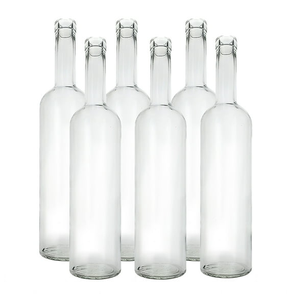 California Flint Bar Top Spirit Bottles - Pack of Six Bottles