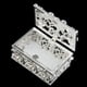 thumbnail image 4 of Caja de Recuerdos de joyería decorativa Sunnimix Organizador de Almacenamiento de baratijas plata, 4 of 6