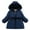 Dark Blue, variant on Long Sleeve Onesie Newborn Baby Toddler Boy Zipper Jacket Hooded Puffer Jacket Kids Red Jacket for Kids Winter Coat for Toddler Girls 4t-5t