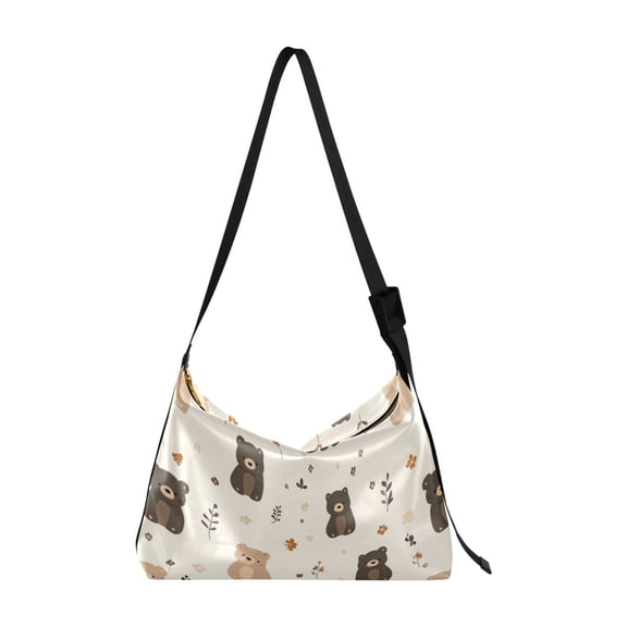 Crafted from premium leather, the Ultra Soft, on-trend Women's Hobo Handbag is a large satchel that makes a statement. Small Bear Pattern