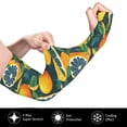 thumbnail image 3 of Fotbe Fresh Orange UV Sun Protection Arm Sleeves - Tattoo Cover Up - Basketball Arm Sleeve UPF 50 Cooling for Men Women, 3 of 8