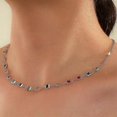 thumbnail image 1 of Collar de cristal y diamantes Yashi con cadena de clavícula de mujer modelo 22775, 1 of 4
