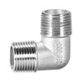 thumbnail image 3 of Stainless Steel 304 Cast Pipe Fitting ,90 Degree Elbow 3/8 BSPT Male x 3/8 BSPT Male Thread, 3 of 3