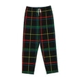 thumbnail image 4 of Fotbe Buffalo Plaid Dark Green Women's Pajama Pants,Sleepwear Pants,Pj Bottoms Drawstring And Pockets-Small, 4 of 9