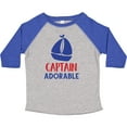 thumbnail image 3 of Inktastic Captain Adorable, Sail Boat, Sailing - Red Blue Boys Toddler T-Shirt, 3 of 5