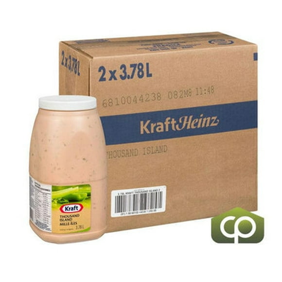 Kraft Vinaigrette 1000 Islands 3,78 L/1 Gallon (2/caisse) - Fabriqué au Canada