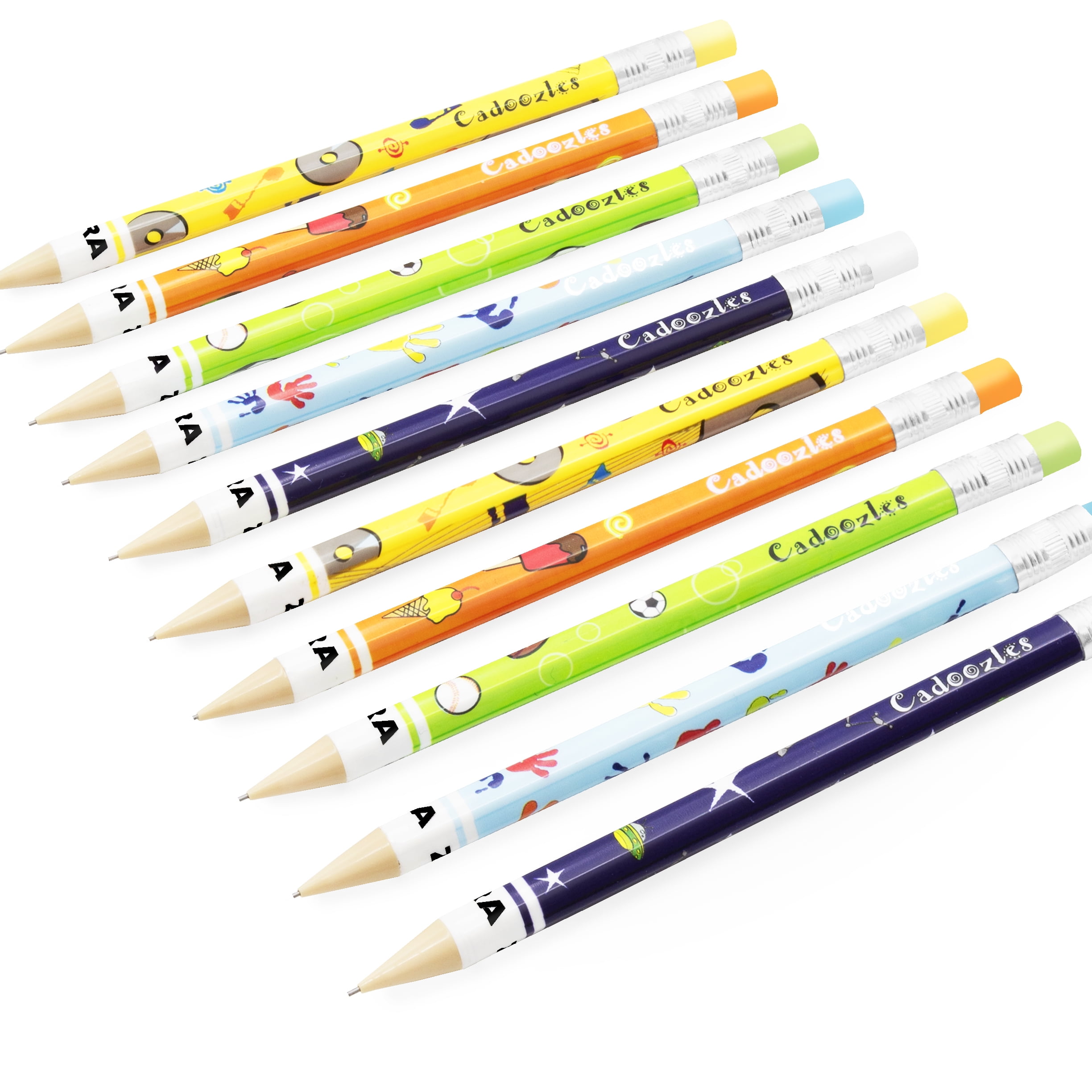 Zebra Funky Cadoozles Mechanical Pencils - 0.7mm Lead - Economy