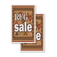 thumbnail image 4 of A-frame Sidewalk Rug Sale 24" x 36" Double Sided A-Frame Sidewalk Sign, Includes 2 Installed Vinyl Decals | Foldable Portable White Signicade Sandwich Board Signs, 4 of 5