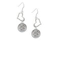 thumbnail image 2 of Delight Jewelry Silvertone XOXO - Round Seal Open Heart French Earrings, 2 of 4