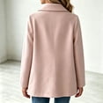 thumbnail image 7 of Riecok Trench Coats for Girls Long Sleeve Button down Jackets Lapel Collar Overcoat Warm Casual Winter Outerwear with Pocket 120, 7 of 7