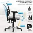 thumbnail image 6 of Giantex Mesh Office Chair, 3-Paddle Control, Lumbar Support, Adjustable Armrest and Backrest, Ergonomic Mid-Back Reclining Executive Chair for Working, Gaming (Grey), 6 of 10