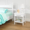 thumbnail image 2 of KidKraft Addison Wooden Bed Side Table with 1 Drawer, White, 2 of 2