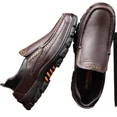 thumbnail image 7 of Mens Slip On Casual Loafers Classic Outdoor Leather Walking Hiking Dress Shoes Comfortable for Work Office Shoes, 7 of 7