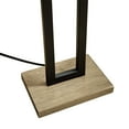 thumbnail image 5 of Better Homes & Gardens 61"H Floor Lamp, Black Finish with Real Wood Base, LED Bulb Included, 5 of 8