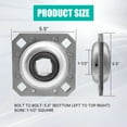 thumbnail image 2 of Hex Autoparts FD211RM 1-1/2" Square Bore Harrow Flange Disc Bearing Unit Compatible with FD211RM FD211 1-1/2SQ, Harrow Disc Bearing 1-1/2 Inch for Disc Harrow & Other Agricultural Tools, 1.5", 2 of 12