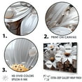 thumbnail image 3 of Designart "Ethereal White Sunflower Glow" Sunflowers Floater Framed Wall Art Prints, 3 of 5