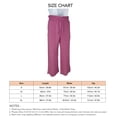 thumbnail image 3 of Pantalones de Mujer Pantalones de Lino para Mujer con Cordón Cintura Alta Informales Holgados Pierna Ancha Rectos Casuales Bolsillos el Verano ANGGREK Otros, 3 of 3