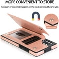 thumbnail image 6 of Design for Samsung Galaxy Note 10 Plus/10+ Wallet Case,PU Leather Phone Cases with Screen Protector Card Holder,Stand Shockproof Flip Protective Cover for Girls Women 6.8 inch Rose Gold, 6 of 11