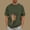 Army Green, variant on Men's Cat Dog Pocket Carrier Soothe Crew Neck Short Sleeve Kangaroo T Shirt Gray