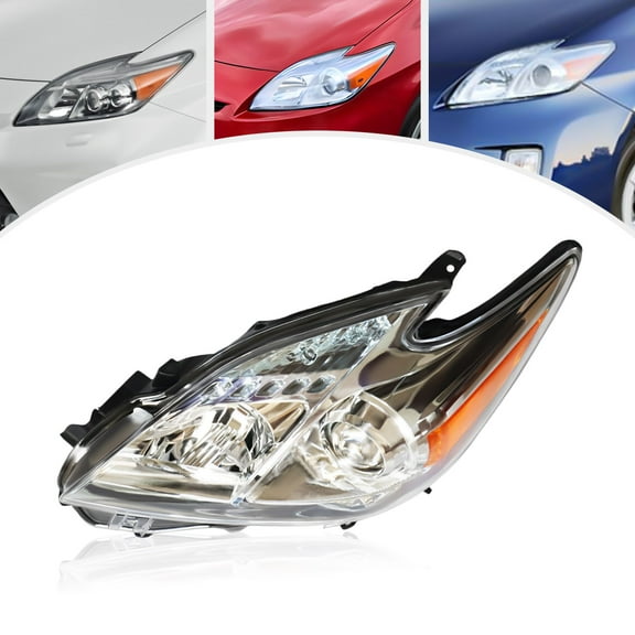 Halogen Headlight Assembly Left Driver Side For 2010 2011 Toyota Prius 1.8L Light Direct Replacement