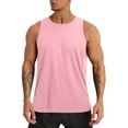 thumbnail image 2 of LRGSHF Sleeveless Shirts for Men Workout Tank Top Summer Quick Dry Crew Neck Muscle T-Shirts Breathable Lightweight Casual Basic Tees, 2 of 4