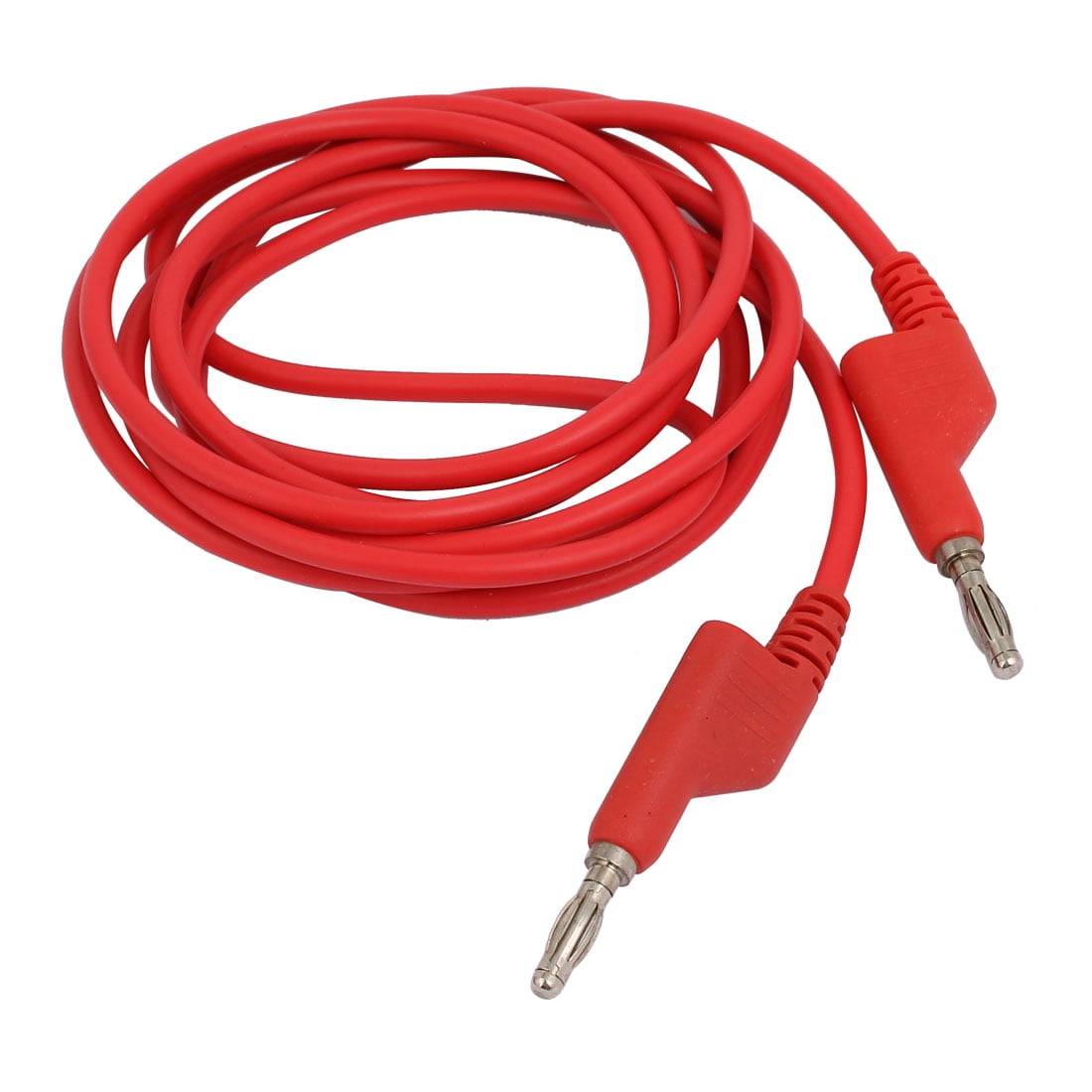 Unique Bargains Banana Connector Cable Jumper Silicone Wire Test 2M