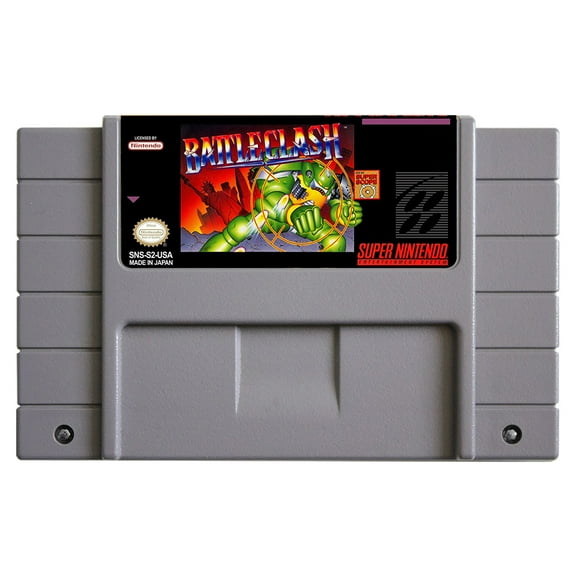 SNES Games Cartridge Battle clash