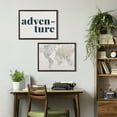 thumbnail image 6 of Kate and Laurel Sylvie Vintage World Map Framed Canvas Wall Art by The Creative Bunch Studio, 18x24 Brown, Decorative Map Art for Wall, 6 of 6