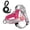 White-01, variant on Dog Harness, Escape Proof No Pull Soft Padded Lightweight Vest for Medium Sized Dogs, Reflective No Choke Harness with Front Clip, Adjustable Step in Breathable Mesh
