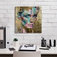 thumbnail image 5 of Epic Graffiti 'Golden Hues Portrait' by Svetlana Aleynikova Canvas Wall Art, 18" x 18", 5 of 8